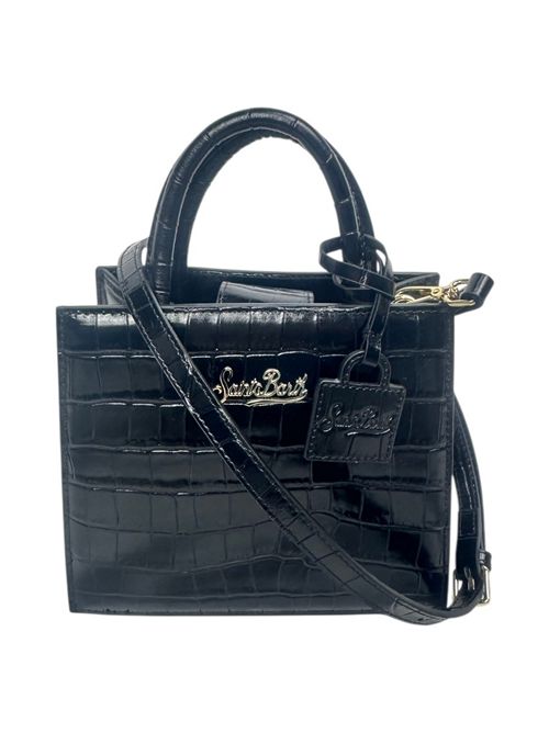 borsa shop bag midi in cocco nero MC2 Saint Barth | SHOP BAG MIDI-PRINTED CROCO LEATHER00